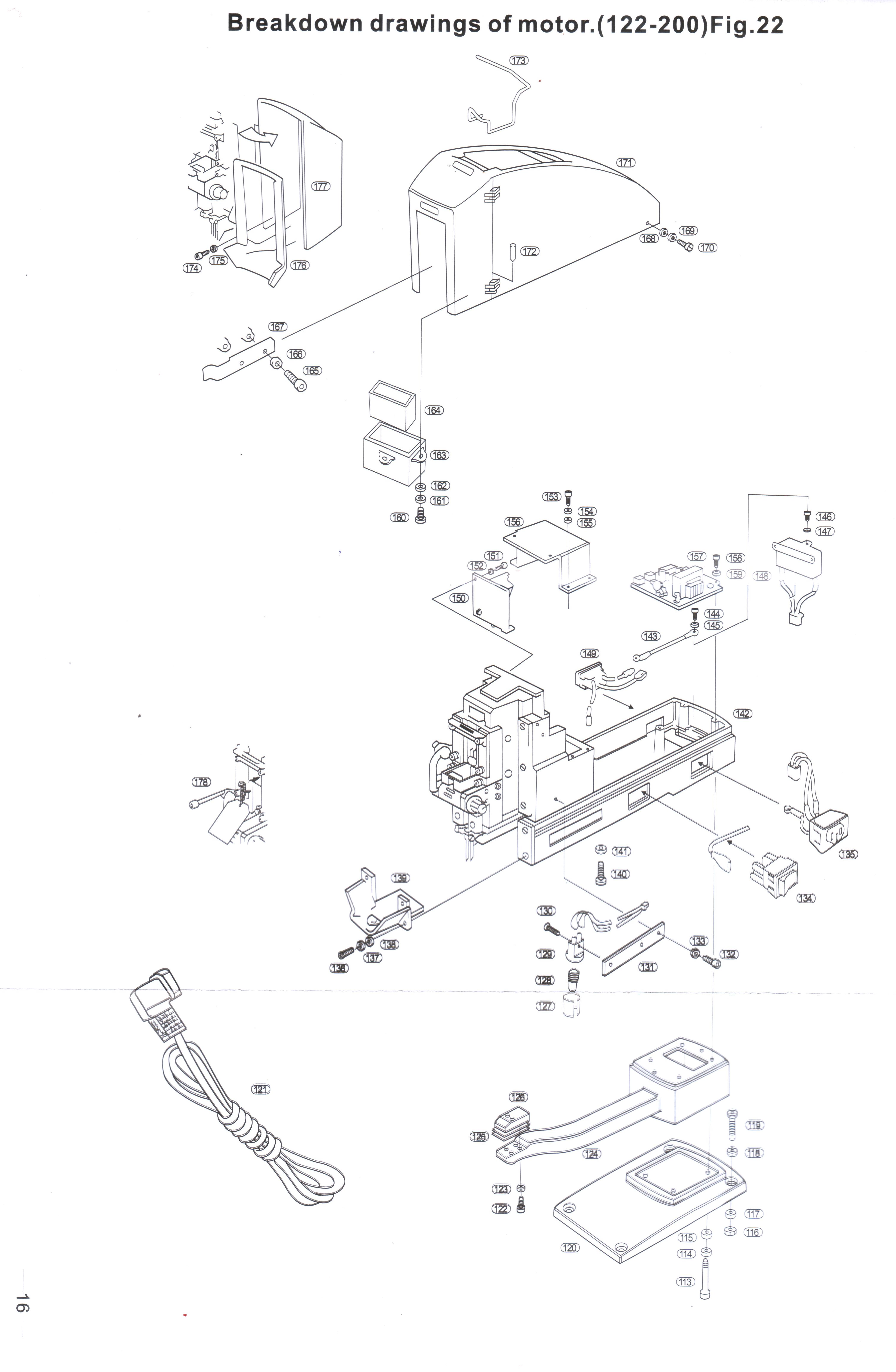 Breakdown drawing & part NO.